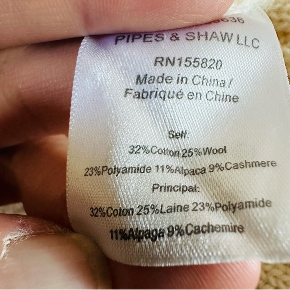 VERONICA BEARD BROGAN COLLARED WOOL CASHMERE SWEATER SIZE MED - Picture 14 of 15